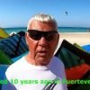 Max 81 years old kitesurfing boy